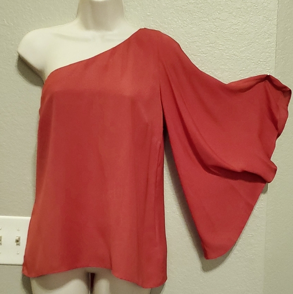 WORTHINGTON One-Shoulder Butterfly Sleeve Top - Picture 1 of 5